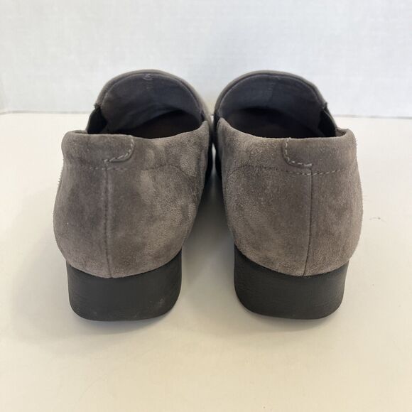 Clarks Artisan Grey Suede Daelyn‎ Monarch Slip on Comfort Loafer Shoes Size 8M - Picture 5 of 9